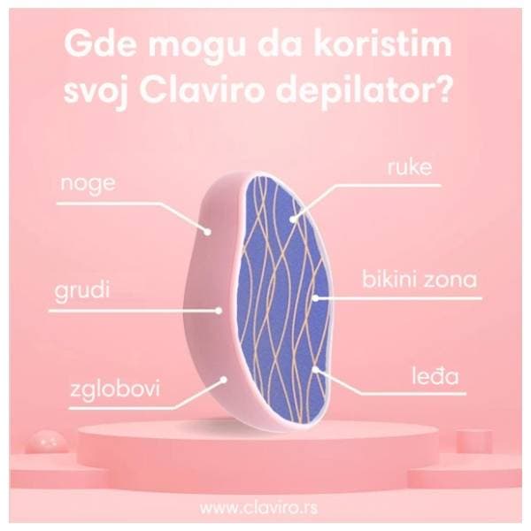 CLAVIRO depilator rozi 5