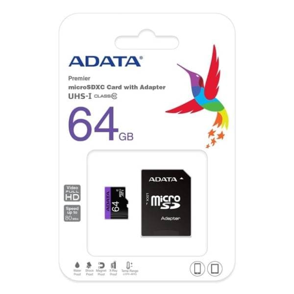 A-DATA memorijska kartica 64GB AUSDX64GUICL10-RA1 3