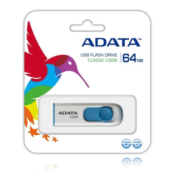 A-DATA USB flash memorija 64GB AC008-64G-RWE 1