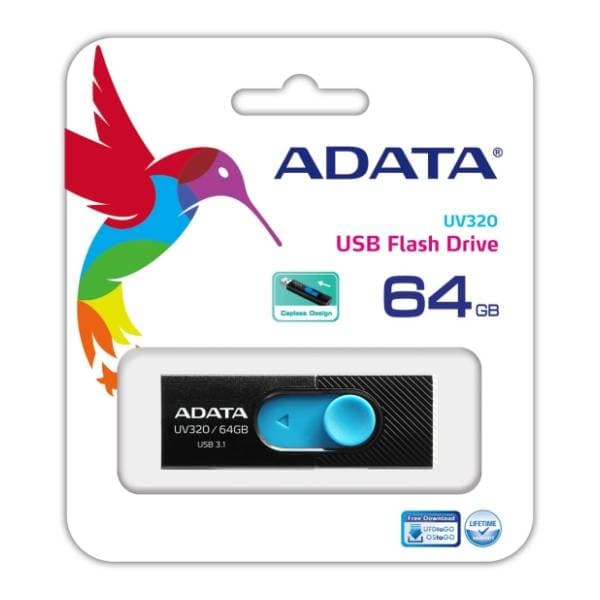 A-DATA USB flash memorija 64GB AUV320-64G-RBKBL 2