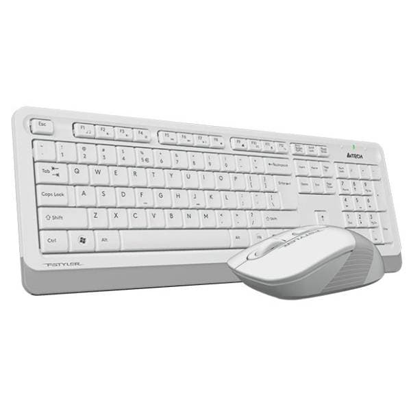 A4 TECH set bežični miš i tastatura Fstyler FG1010 beli EN(US) 1