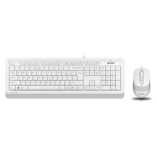 A4 TECH set miš i tastatura Fstyler F1010 beli EN(US) 0