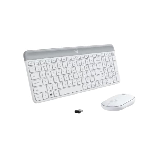 LOGITECH set bežični miš i tastatura MK470 Slim beli EN(US) 3