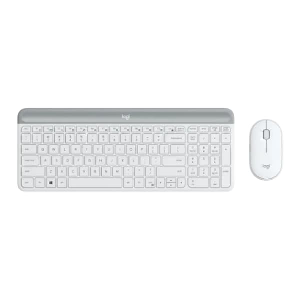LOGITECH set bežični miš i tastatura MK470 Slim beli EN(US) 0