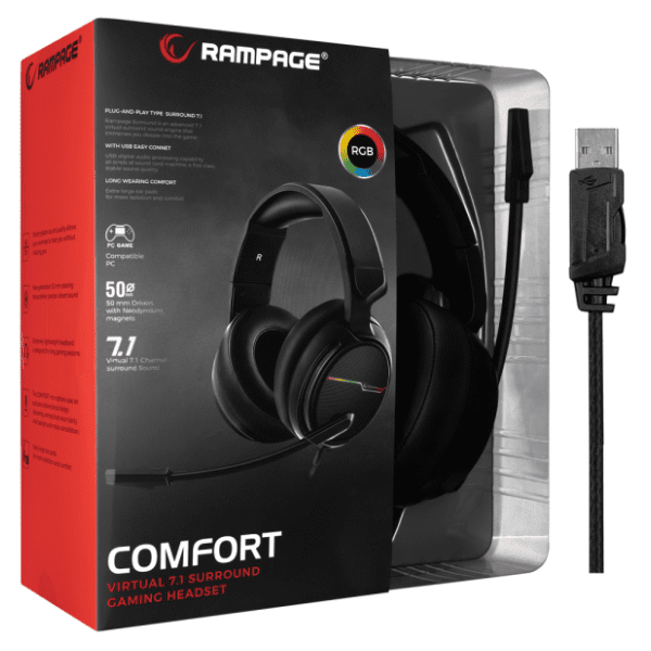 RAMPAGE slušalice RGW9 Comfort 7