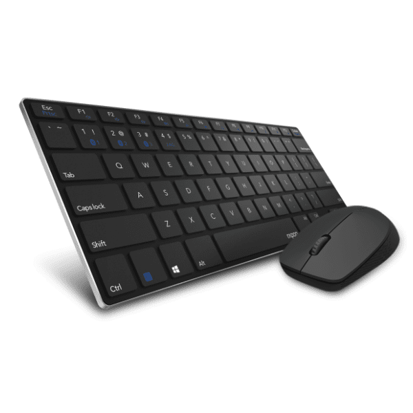 RAPOO set bežični miš i tastatura Multi Mode 9000M crni 1