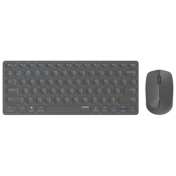 RAPOO set bežični miš i tastatura Multi Mode 9600M sivi 0