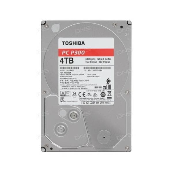 TOSHIBA hard disk 4TB HDWD240UZSVA 3
