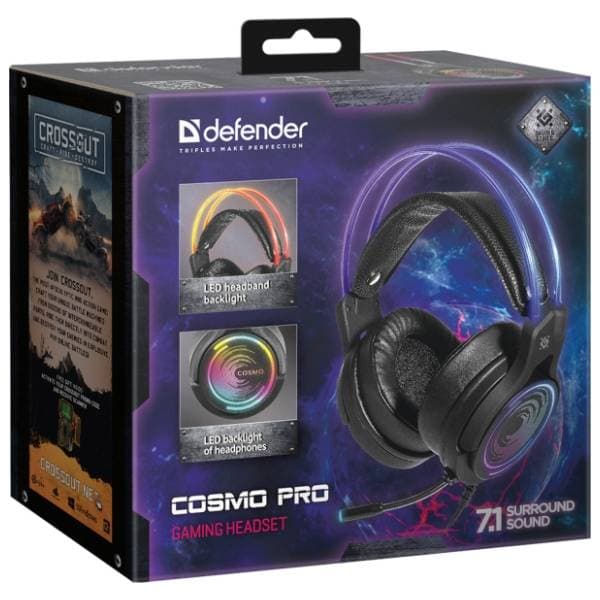DEFENDER slušalice Cosmo Pro virtual 7.1 8