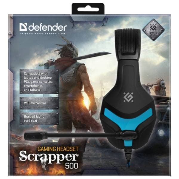 DEFENDER slušalice Scrapper 500 plave 8