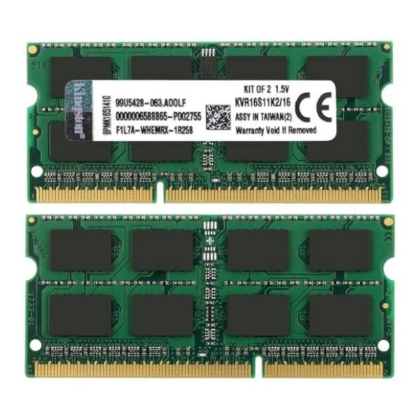 KINGSTON 16GB (2 x 8GB) DDR3 1600MHz KVR16S11K2/16 1