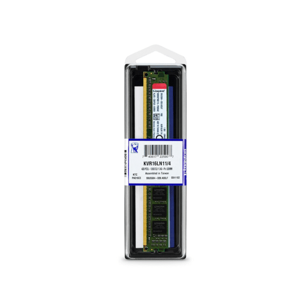 KINGSTON 4GB DDR3 1600MHz KVR16LN11/4 3