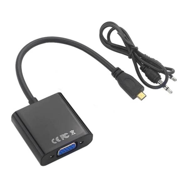 Konverter Micro HDMI (m) na VGA (ž)/Audio (ž) 0