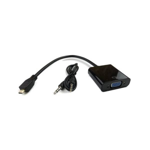Konverter Micro HDMI (m) na VGA (ž)/Audio (ž) 1