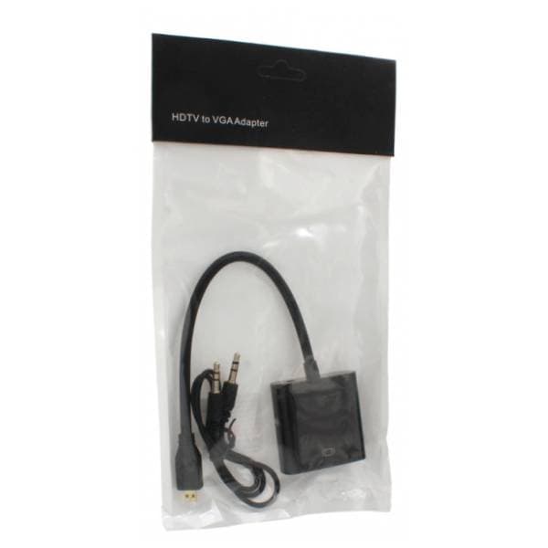 Konverter Micro HDMI (m) na VGA (ž)/Audio (ž) 2