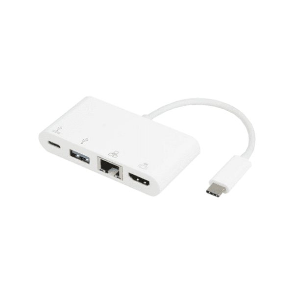 E-GREEN konverter USB-C 3.1 (m) na HDMI/USB 3.0/RJ45/USB-C 0