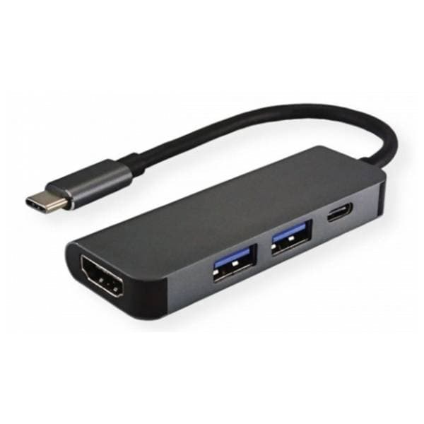 FAST ASIA konverter USB-C (m) na HDMI/2xUSB 3.0/USB-C (ž/ž/ž) 0