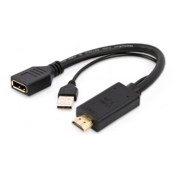 GEMBIRD konverter HDMI (m) na USB (m) / DisplayPort (ž) 0
