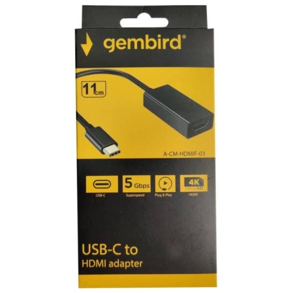GEMBIRD konverter USB-C (m) na HDMI (ž) 1
