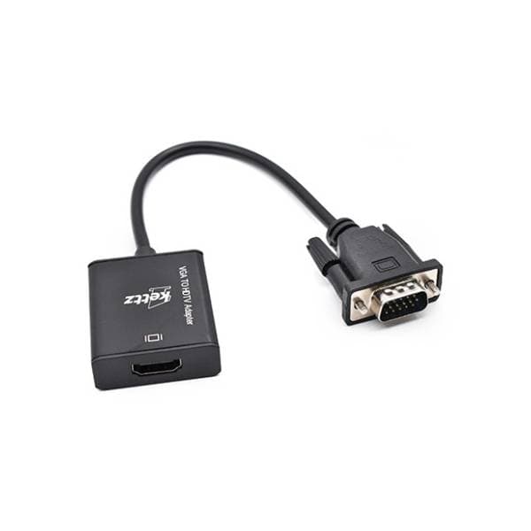 KETTZ konverter VGA (m) na HDMI/3.5mm (ž/m) 1