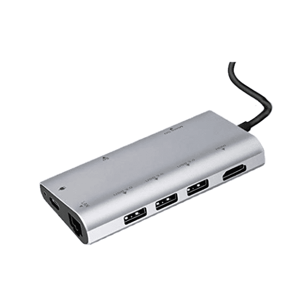 LINKOM konverter USB-C 3.1 (m) na HDMI/3xUSB 3.0/SD/Micro SD/RJ-45/USB-C (ž/ž/ž/ž/ž/ž) 0