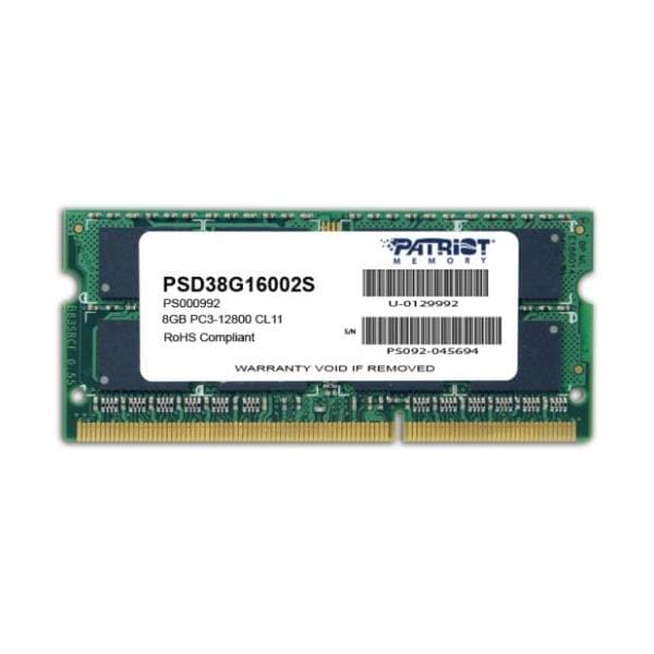 PATRIOT 8GB DDR3 1600MHz PSD38G16002S 0