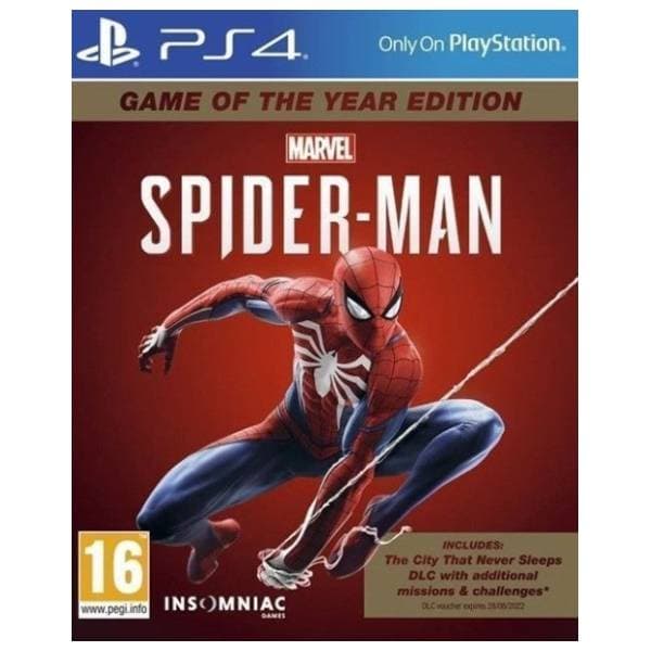 PS4 Marvels Spider Man: Game Of The Year Edition 0
