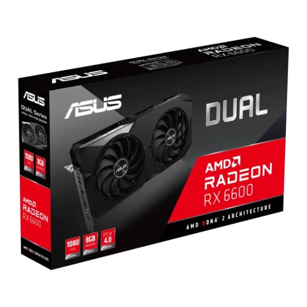 ASUS AMD Radeon RX 6600 DUAL 8GB GDDR6 128-bit grafička kartica 9