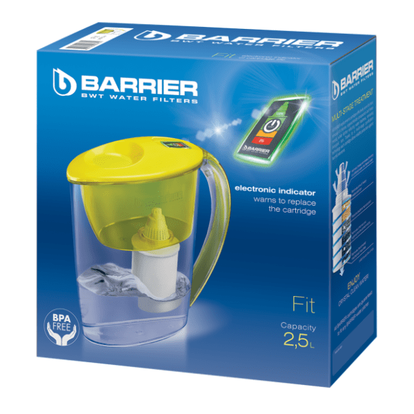 BARRIER bokal za filtriranje vode Fit Opti Light žuti 4
