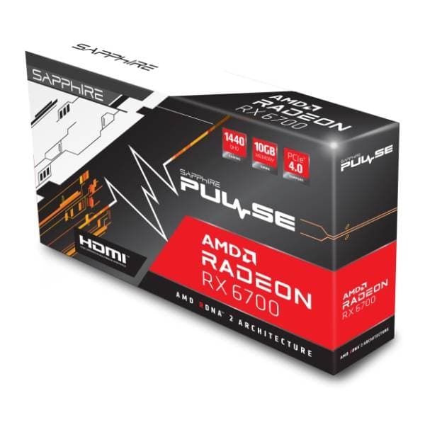 SAPPHIRE AMD Radeon RX 6700 PULSE 10GB GDDR6 160-bit grafička kartica 7