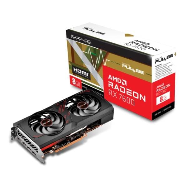SAPPHIRE AMD Radeon RX 7600 PULSE GAMING OC 8GB GDDR6 128-bit grafička kartica 0