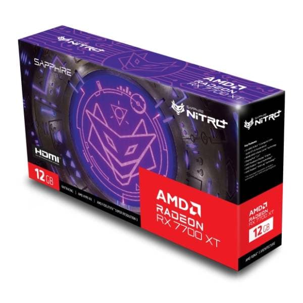 SAPPHIRE AMD Radeon RX 7700 XT NITRO+ 12GB GDDR6 192-bit grafička kartica 8