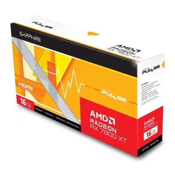 SAPPHIRE AMD Radeon RX 7800 XT PULSE 16GB GDDR6 256-bit grafička kartica 8