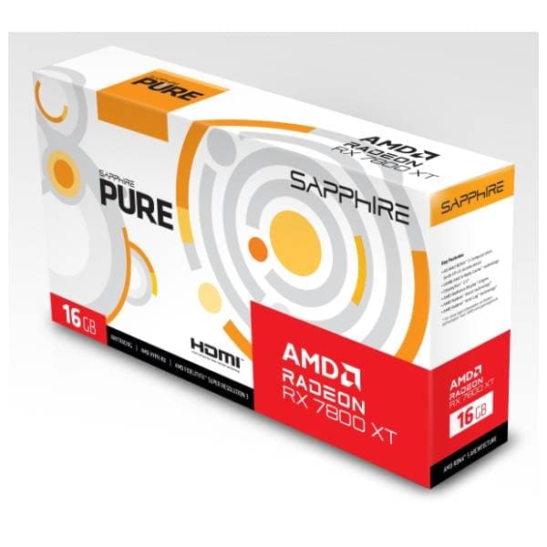 SAPPHIRE AMD Radeon RX 7800 XTX PURE 16GB GDDR6 256-bit grafička kartica 7
