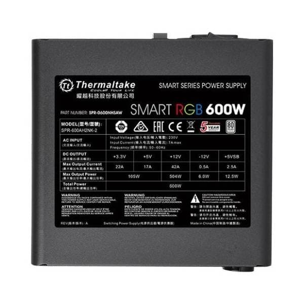 THERMALTAKE napajanje Smart RGB 600W 3
