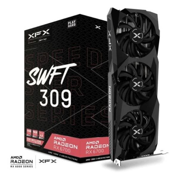 XFX AMD Radeon RX 6700 SPEEDSTER SWFT 309 10GB GDDR6 160-bit grafička kartica 0