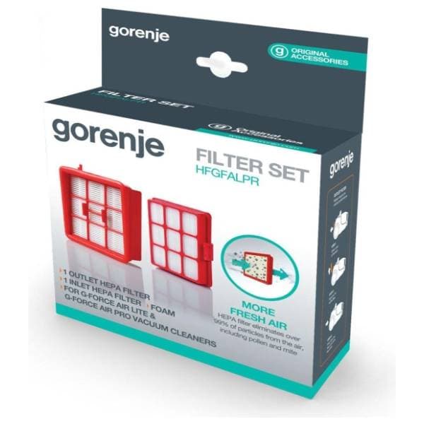 GORENJE set HEPA filtera za G Force Air Pro i Lite 0