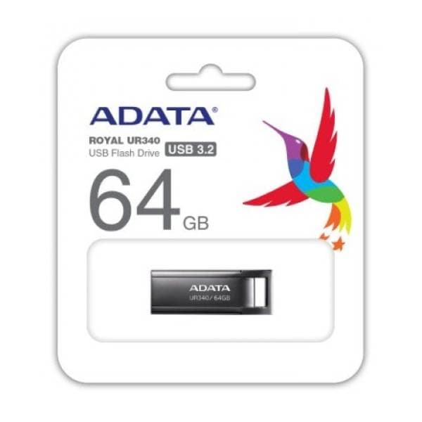 A-DATA USB flash memorija 64GB AROY-UR340-64GBK 3