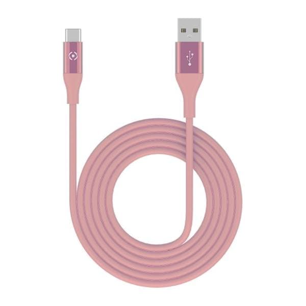 CELLY konverter kabl USB 2.0 na USB-C (m/m) 1m roze 0