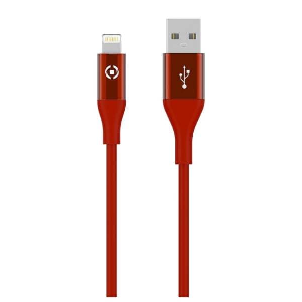 CELLY konverter kabl USB-A na Lightning (m/m) 1m crveni 2