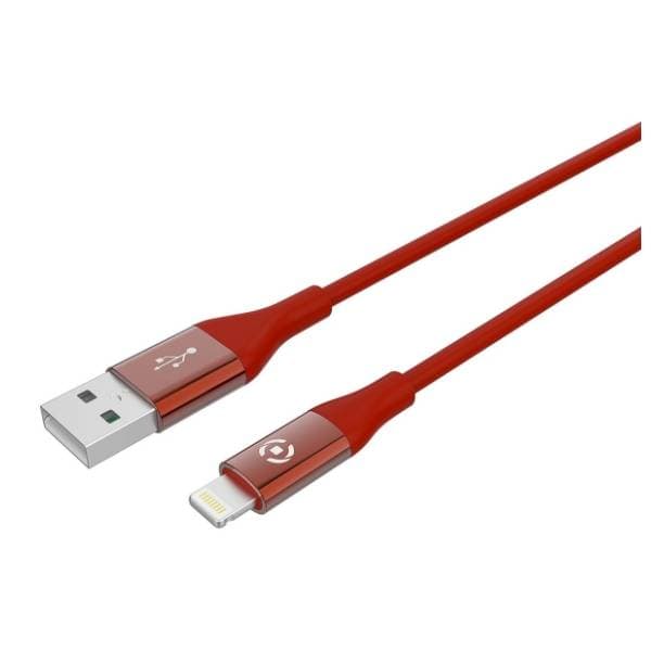 CELLY konverter kabl USB-A na Lightning (m/m) 1m crveni 0