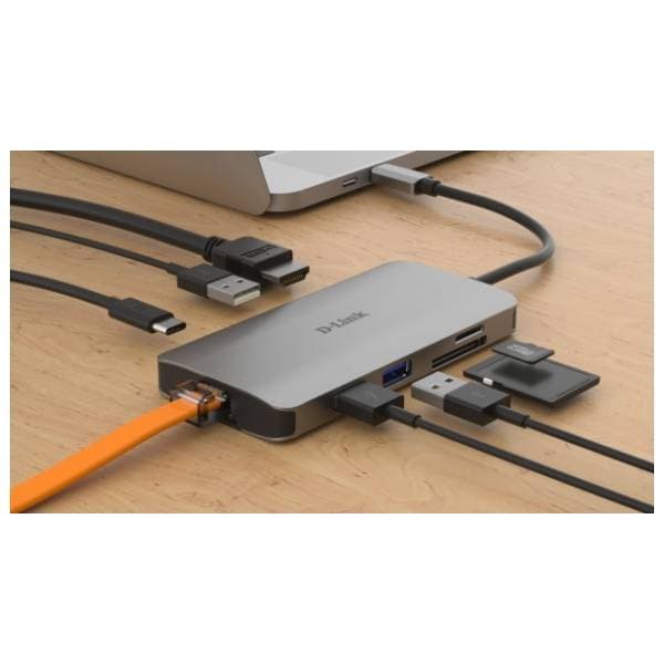 D-Link USB Hub DUB-M810 8-in-1 4