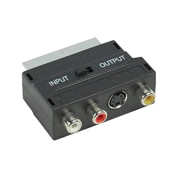 E-GREEN adapter SCART (m) na 3x RCA (ž) + S-Video (ž) 0