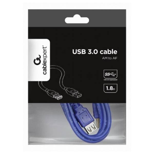 GEMBIRD kabl USB-A 3.0 (m/ž) 1.8m plavi 3