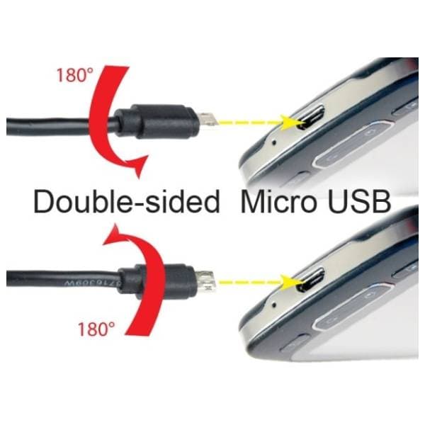 GEMBIRD konverter kabl dvostrani Micro USB 2.0 na USB-A 2.0 (m/m) 1.8m 4