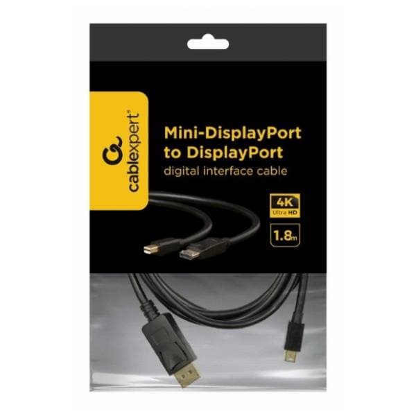GEMBIRD konverter kabl Mini DisplayPort 1.2 na DisplayPort 1.2 (m/m) 1.8m 1