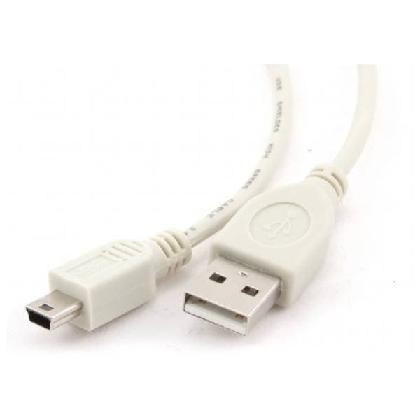 GEMBIRD konverter kabl USB-A 2.0 na Mini USB-B 2.0 (m/m) 1.8m beli 0