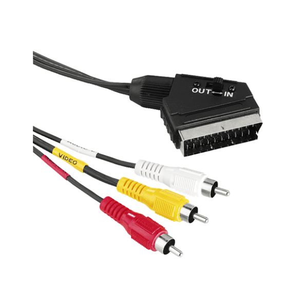HAMA konverter kabl SCART na 3x RCA (m/m) 1.5m 0