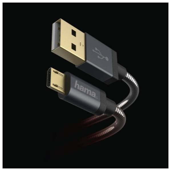 HAMA konverter kabl USB-A 2.0 na Micro USB-B 2.0 (m/m) 1.5m 5
