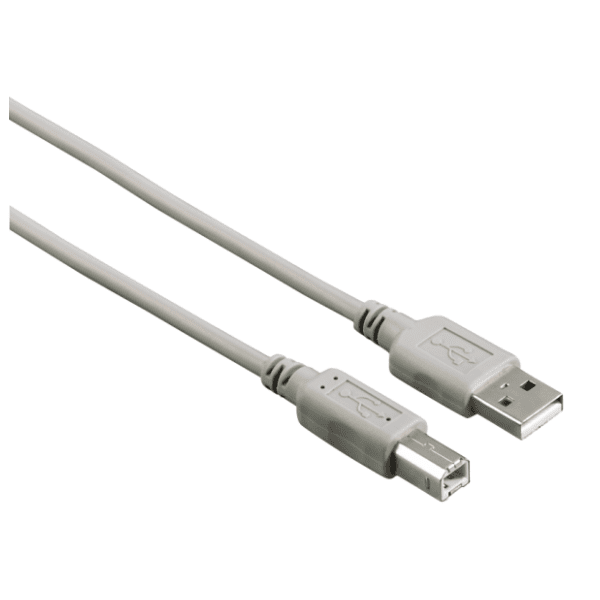 HAMA konverter kabl USB-A 2.0 na USB-B 2.0 (m/m) 1.5m sivi 0